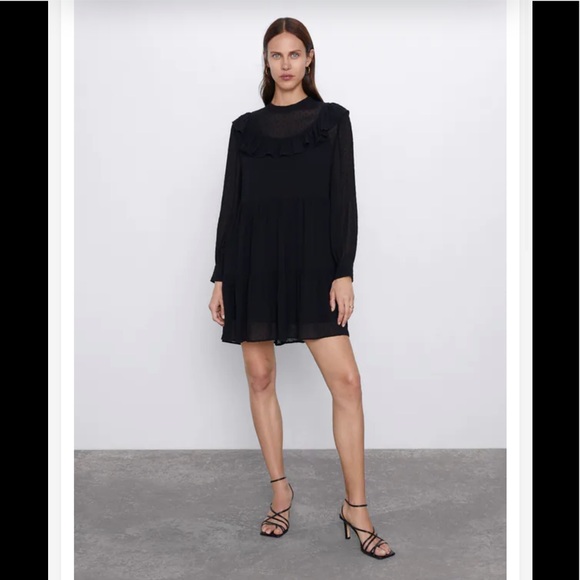 NWT ZARA SWISS DOT DRESS - Picture 4 of 6